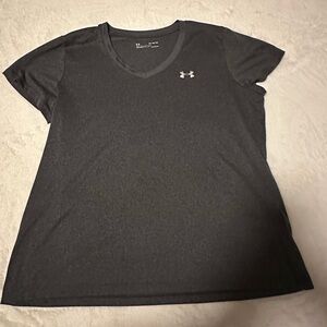 Under Armour Women's Charcoal V-Neck Tee